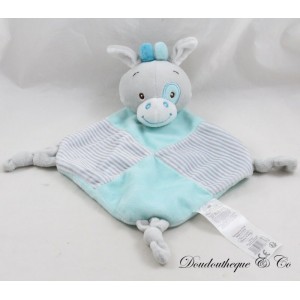 Flache Zebradecke TOM & KIDDY Blau Grau