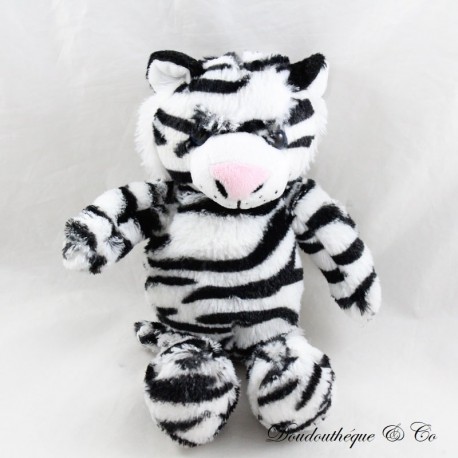 Plüschtiger FERRERO KINDER schwarz-weiße Streifen 24 cm Plüschtiger FERRERO KINDER schwarz-weiße Streifen 24 cm