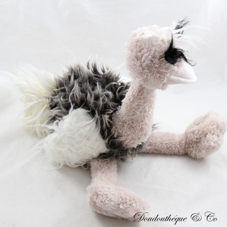 Plush Orla ostrich JELLYCAT bird old pink brown white 37 cm