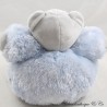 Doudou boule ours KALOO Fur Fourrure bleu gris 16 cm