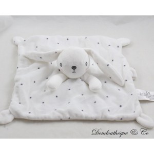Flat cuddly toy rabbit SIMBA TOYS white stars attachment teat 24 cm