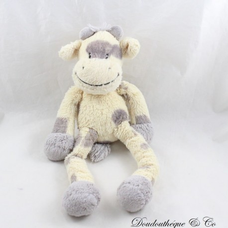 Giraffe Kuscheltier NICOTOY beige graue Flecken langes Haar 32 cm Giraffe Kuscheltier NICOTOY beige graue Flecken langes Haar 32 cm