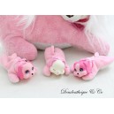 Peluche chien JUST PLAY Puppy Surprise avec 3 bébés rose blanc 30 cm 2015