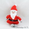 Halbflaches Kuscheltier Weihnachtsmann GRUND rot weiß