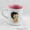Mug relief Betty Boop AVENUE OF THE STARS white pink Defense of ... 10 cm