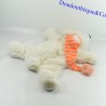 Plush bear ETAM range pyjamas hot water bottle white orange cap 50 cm