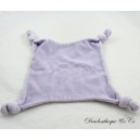 Flat cat cuddly toy Hello Kitty purple square 4 knots