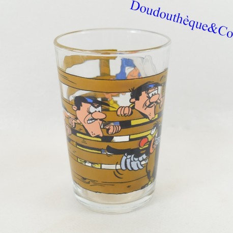 Senfglas Lucky Luke und Dalton Werbung DUCROS 1984 10 cm Senfglas Lucky Luke und Dalton Werbung DUCROS 1984 10 cm