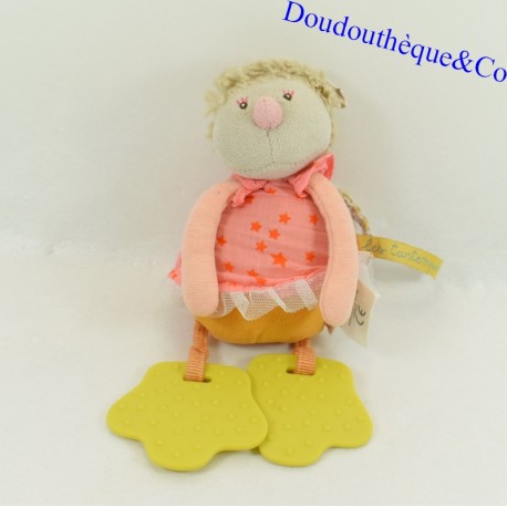 Doudou rattle firefly MOULIN ROTY Tartempois bell teething ring 21 cm