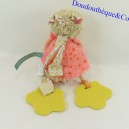 Doudou rattle firefly MOULIN ROTY Tartempois bell teething ring 21 cm