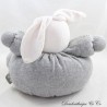 Doudou ball rabbit KALOO Zen bear green gray white wool 20 cm