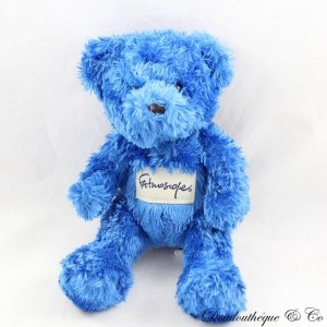 Plush bear FUTUROSCOPE Blue amusement park plush memories 20 cm