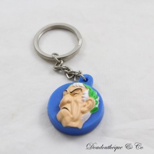 Keychain Julius Caesar GOSCINNY UDERZO Asterix and Obelix Mini Babybel 2002 round silicone 3D