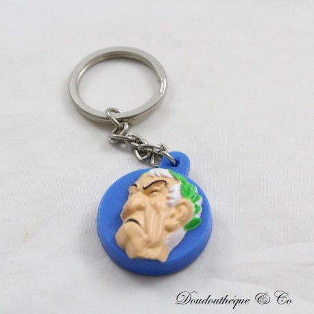 Keychain Julius Caesar GOSCINNY UDERZO Asterix and Obelix Mini Babybel 2002 round silicone 3D