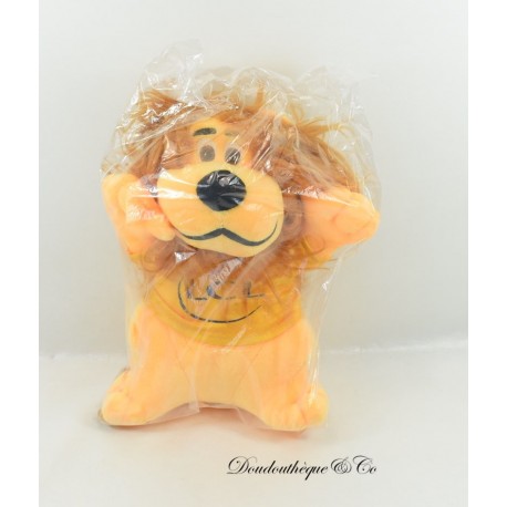 Peluche lion LCL Le crédit Lyonnais mascotte avec tee shirt tour de France 26 cm NEUF