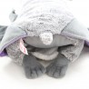 Plush puppet bat TRUDI white gray purple 27 cm