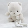 Doudou mouchoir ours KIMBALOO beige assis