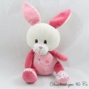 Musical plush rabbit GIPSY pink flower