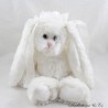 Conejo de peluche BUKOWSKI nudos blancos tejidos orejas 27 cm