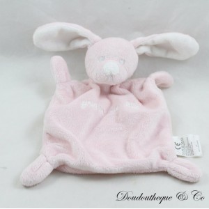 Doudou flaches Kaninchen WEIZENKORN rosa weiß 22 cm