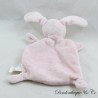 Doudou coniglio piatto CHICCO DI GRANO rosa bianco 22 cm