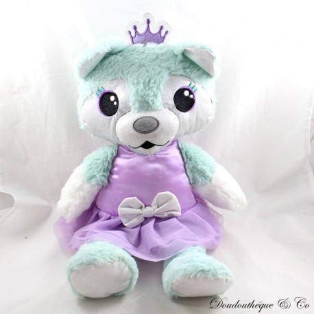 Plush Blizzard husky ANIMAL ADVENTURE Claire's dog blue tutu purple 46 cm