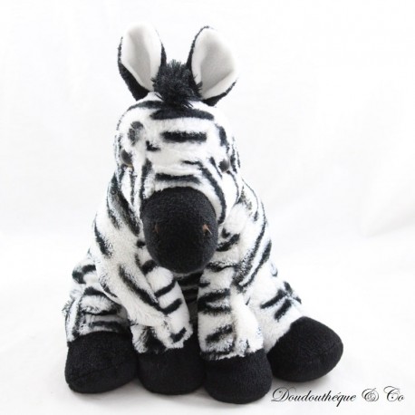 Plush zebra WILD REPUBLIC black and white 30 cm