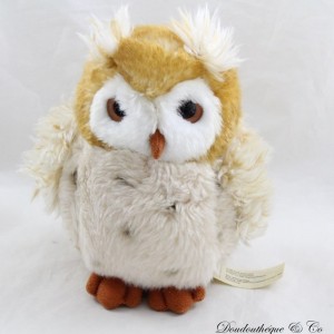 Plush owl WWF owl beige brown 15 cm