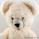 Peluche articulée ours NOUNOURS beige vintage tire la langue rouge 37 cm