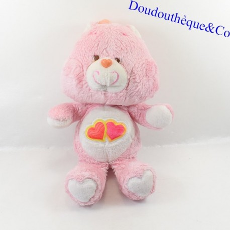 Plüschbär Bisounours CARE BEARS vintage Rosa Herzmuster 36 cm Plüschbär Bisounours CARE BEARS vintage Rosa Herzmuster 36 cm