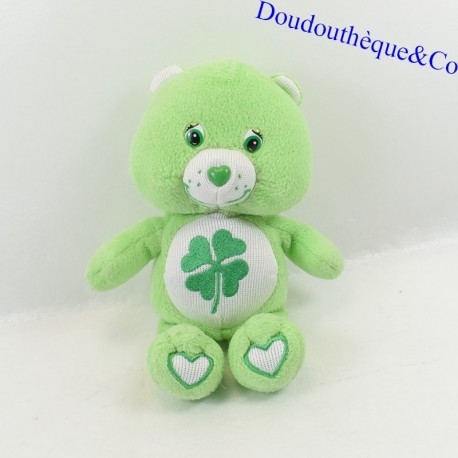 Peluche ours Grosveinard BISOUNOURS vert trèfle 20 cm - SOS doudou