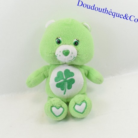 Plush bear Grosveinard BISOUNOURS green clover 20 cm
