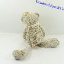 Plush bear RODADOU scarf Vars brown belly white 35 cm