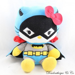 Plush toy Hello Kitty JEMINI Sanrio disguised as Batman DC Comics 26 cm