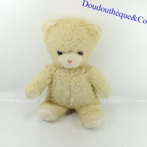 Plush bear BOULGOM vintage ecru beige 40 cm