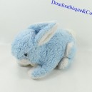 Peluche coniglio orsacchiotto vintage blu bianco 20 cm