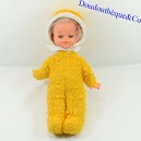 Sleeper Doll BELLA corpo in peluche vintage e cappuccio giallo 32 cm
