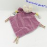 Flat blanket Mouse MOULIN ROTY Pachats purple gray flowers 34 cm