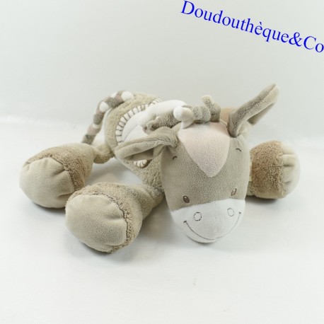 Plush Noa horse NATTOU Max, Noa & Tom saddle and crown 30 cm Plush Noa horse NATTOU Max, Noa & Tom saddle and crown 30 cm