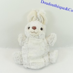 Plush puppet Rabbit ANIMADOO gray white 26 cm