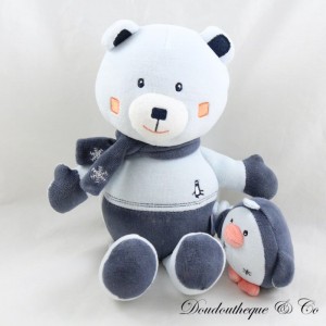 Peluche musicale ours SUCRE D'ORGE pingouin