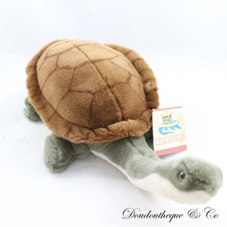 Peluche tartaruga collo lungo WILD REPUBLIC giraffa tartaruga verde marrone 3