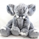 Gran felpa elefante gris blanco marca desconocida 50 cm