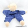 Semi flat cuddly toy bear STERNTALER blue