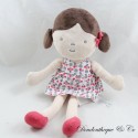 Doudou Puppe OBAIBI Mädchen Kirschkleid