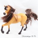 Figurine cheval Spirit JUST PLAY marron noir chevelure a coiffer 19 cm