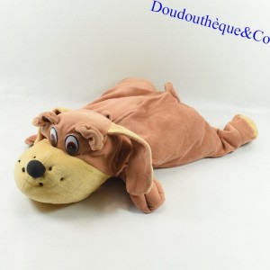 Perro de peluche vintage SUPERTOYS GIPSY brown estilo rumple plastic eyes 40 cm