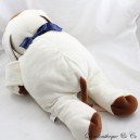 Plush dog BARLEY SUGAR brown beige knot vintage blue rare 49 cm