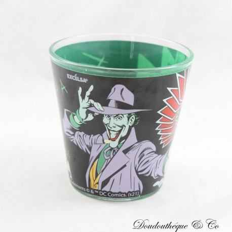 Flared glass Joker DC COMICS Batman Excélsa card game black and green 9 cm