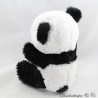 Plush panda ZEEMAN black bench blue eyes embroidered 20 cm